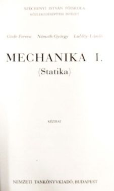 Mechanika I. (Statika)
