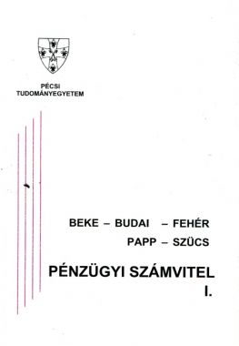 Pénzügyi számvitel I. 